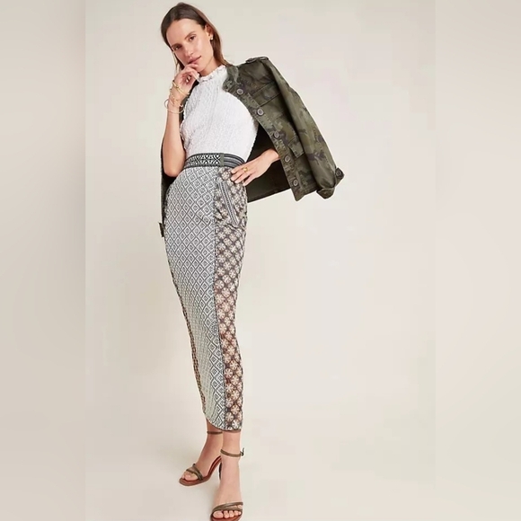 Byron Lars for Anthropologie plus maxi skirt sz 16w new with tags - Picture 4 of 8